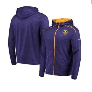 Minnesota Vikings NFL Men's Game Elite Full Zip Hoodie by Majestic
